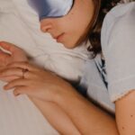 Napping - Asleep Woman wearing Eye Mask