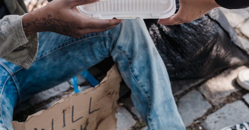 Deprivation - Person Giving Alms to the Poor