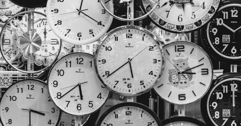 Schedule - Black And White Photo Of Clocks