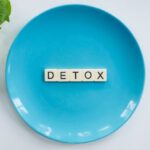 Detox - Detox Text on Round Blue Plate