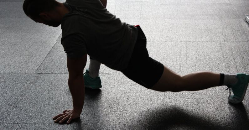 Stretching - Man Doing Pushup