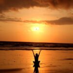 Meditation - Silhouette of Person Raising Its Hand