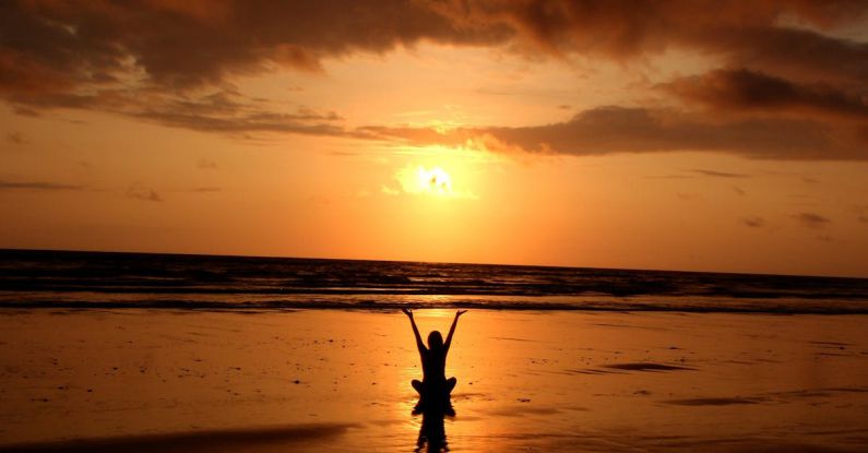 Meditation - Silhouette of Person Raising Its Hand